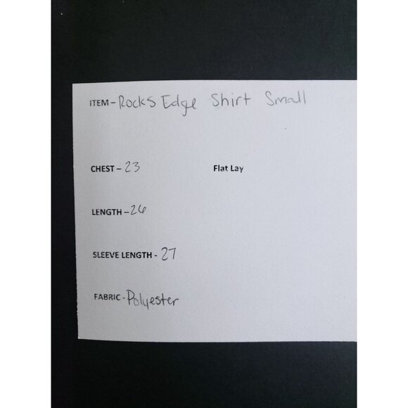 Rocks Edge Vented Hunting Shirt Men's Size Small Camouflage - Picture 8 of 8